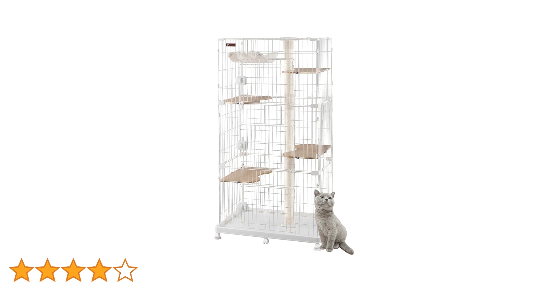 STADIUM 2段式キャットケージ ホワイト Amazon.co.jp: アイリスオーヤマ マットホワイト 猫 2段ホワイト
